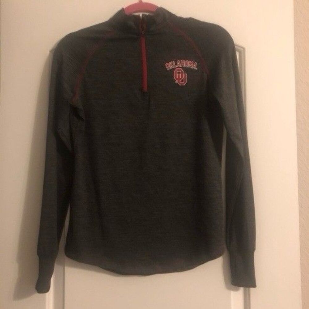 Women's Colosseum OU Sooners 1/4 Zip Pullover, Size Small